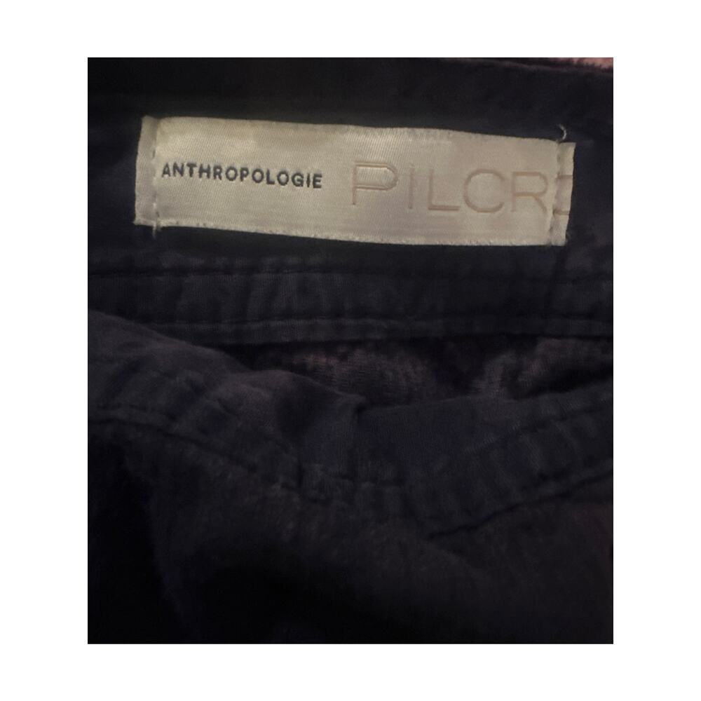 Women US-26 Anthropologie Pilcro Purple Tie Dye Grunge Corduroy Slim Overalls - Picture 6 of 7
